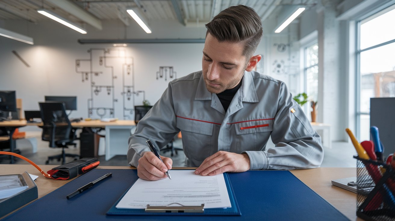 Electricista profesional firma boletín